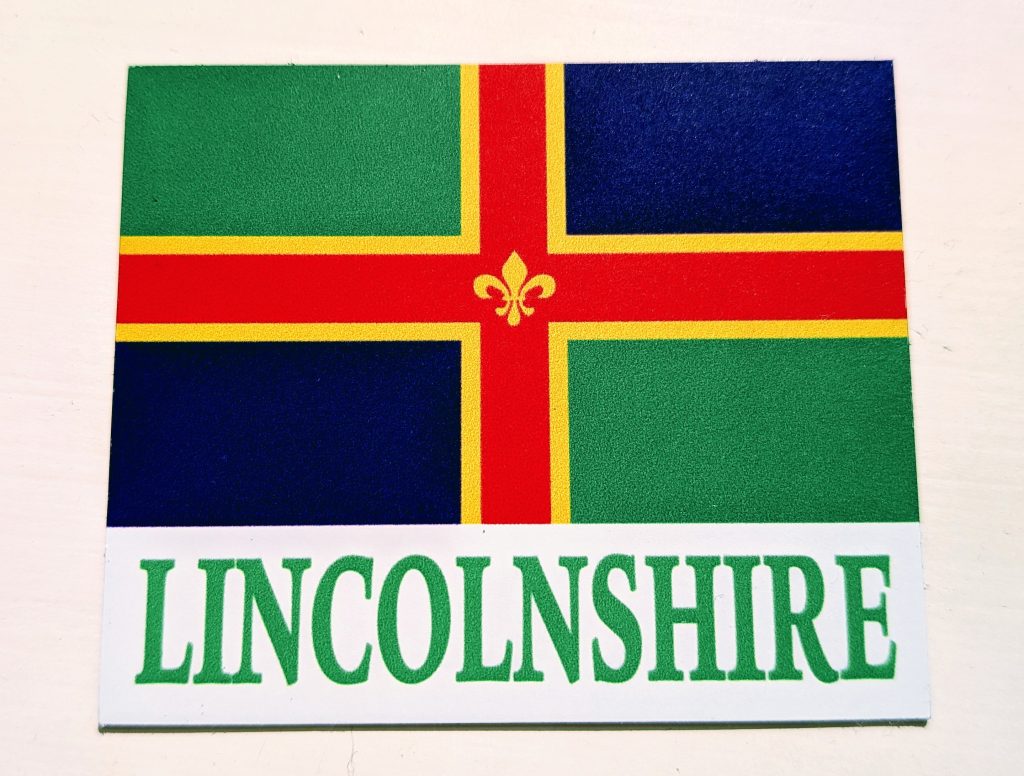 Lincolnshire Flag Fridge Magnet
