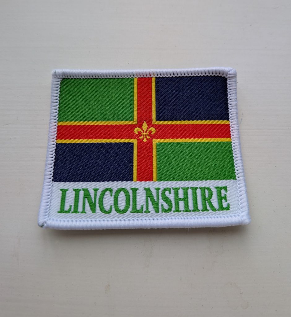 Lincolnshire Flag Woven Badge